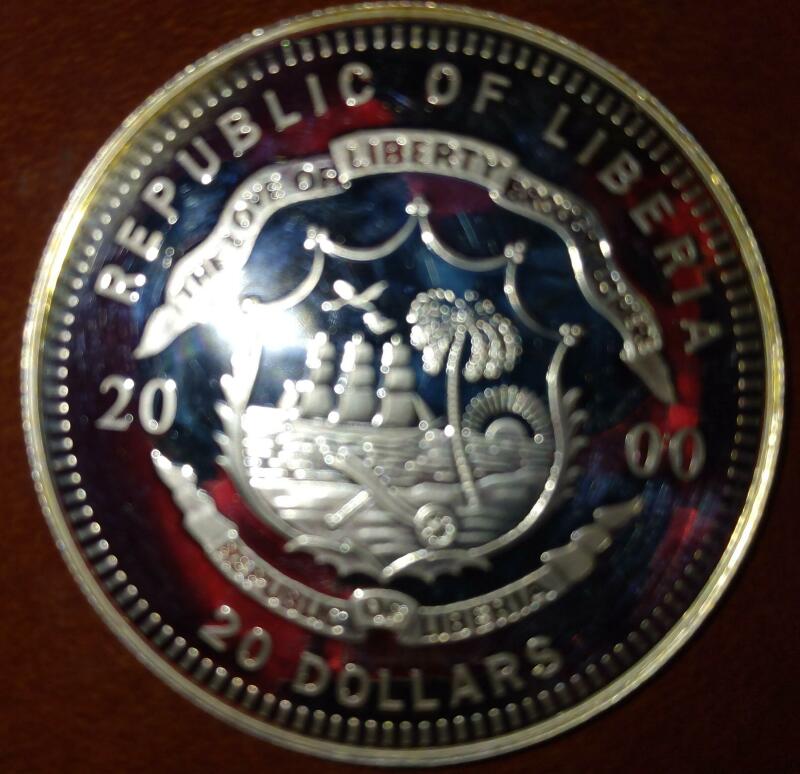 Liberia-$20-Dollars-KM-838-2000---Battle-Of-Shiloh-1862